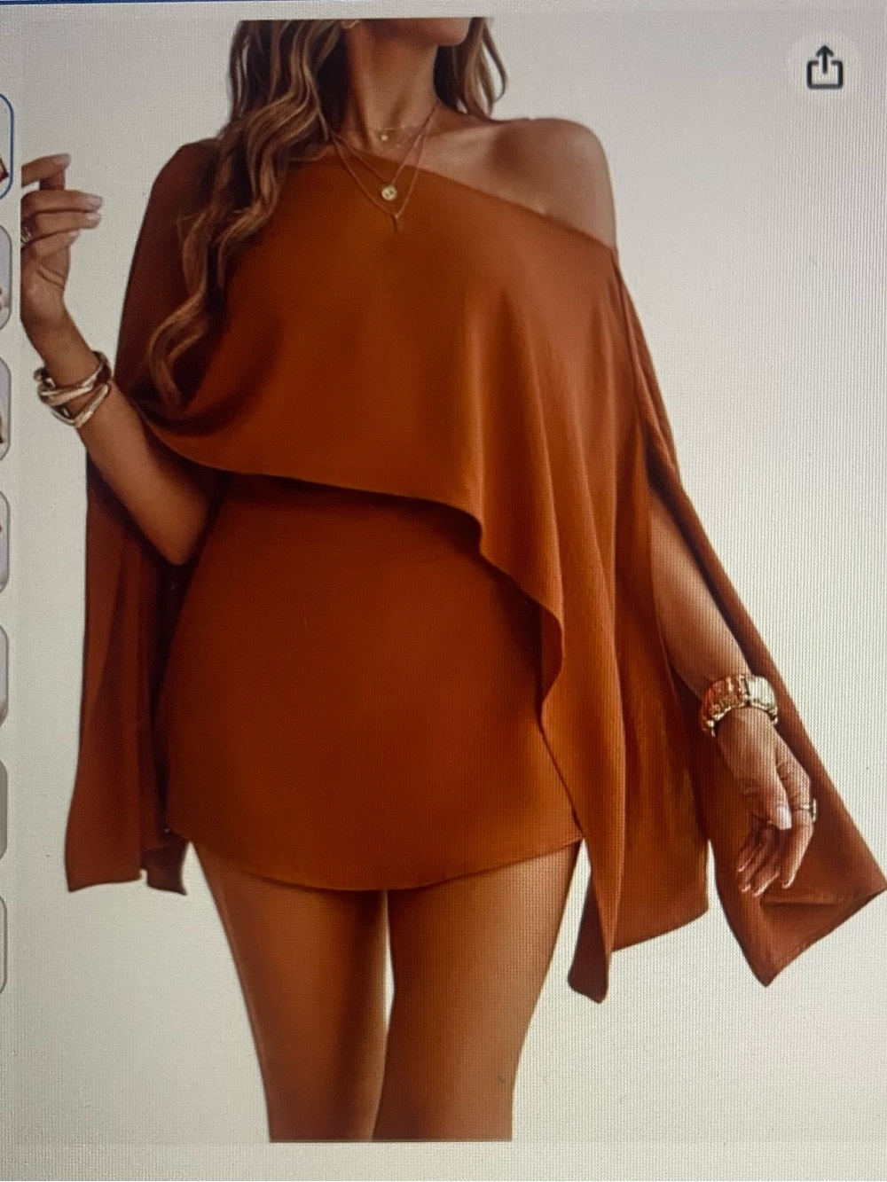 CHICME Women's Brown Off-Shoulder Jumpsuit Romper